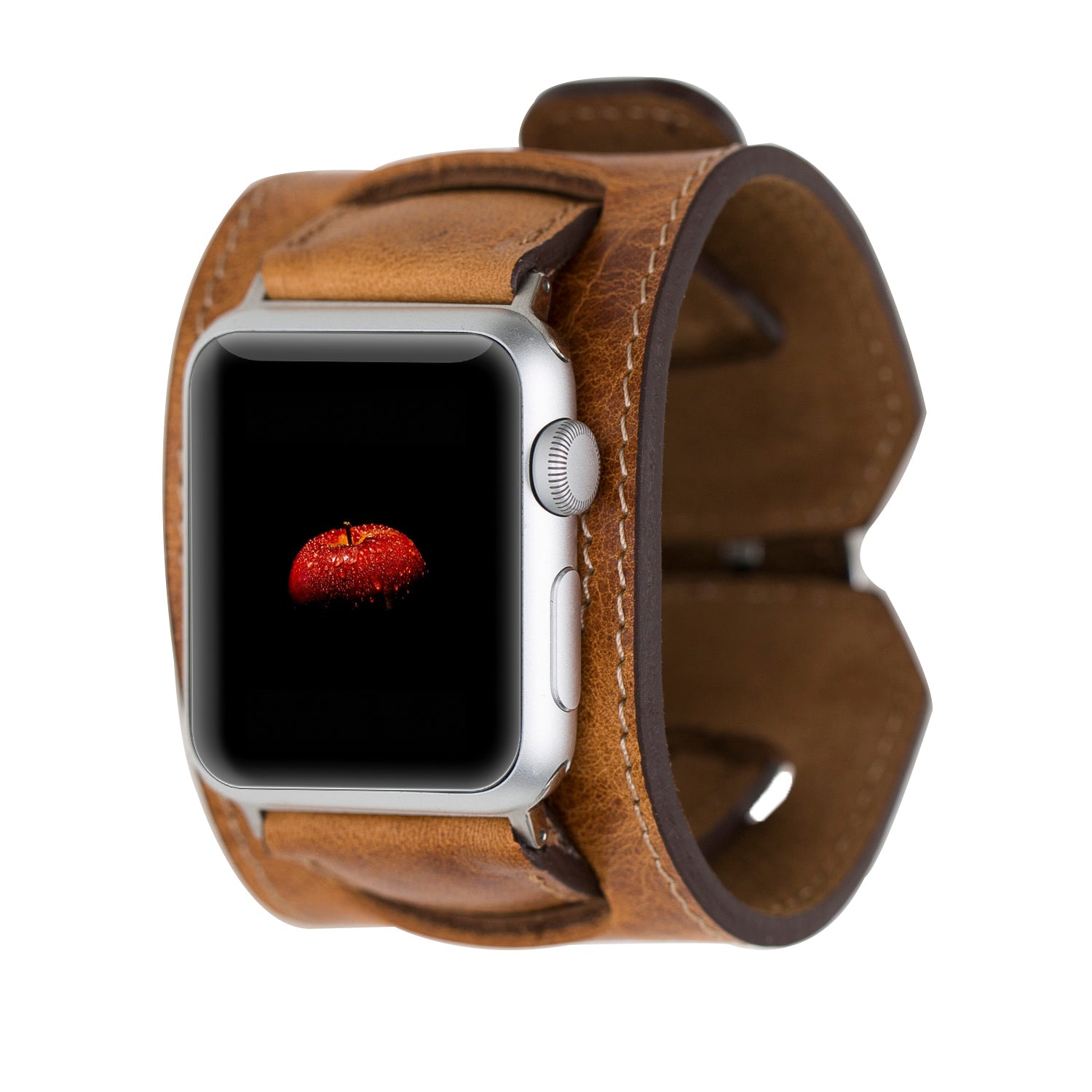 Manschettenleder-Apple-Watch-Armband