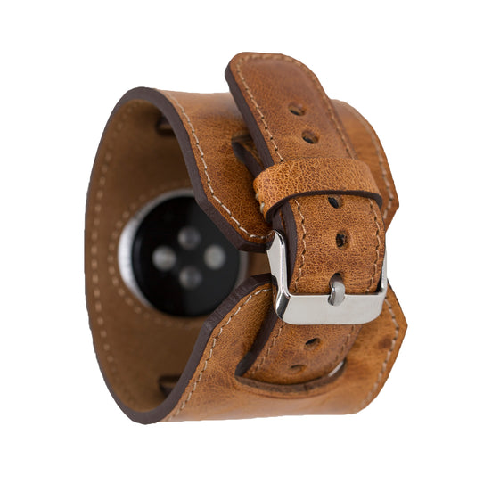 Manschettenleder-Apple-Watch-Armband