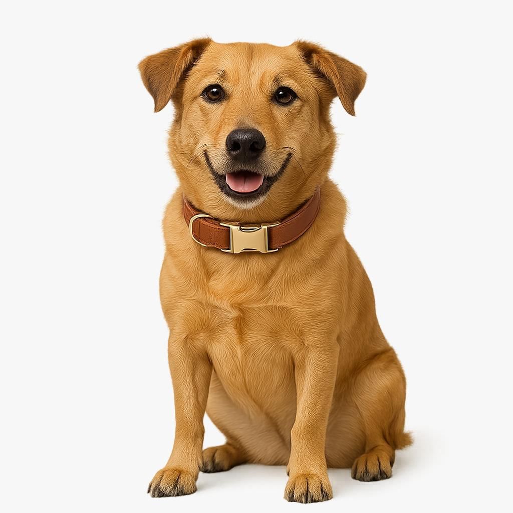 Scobby Leather Dog Collar