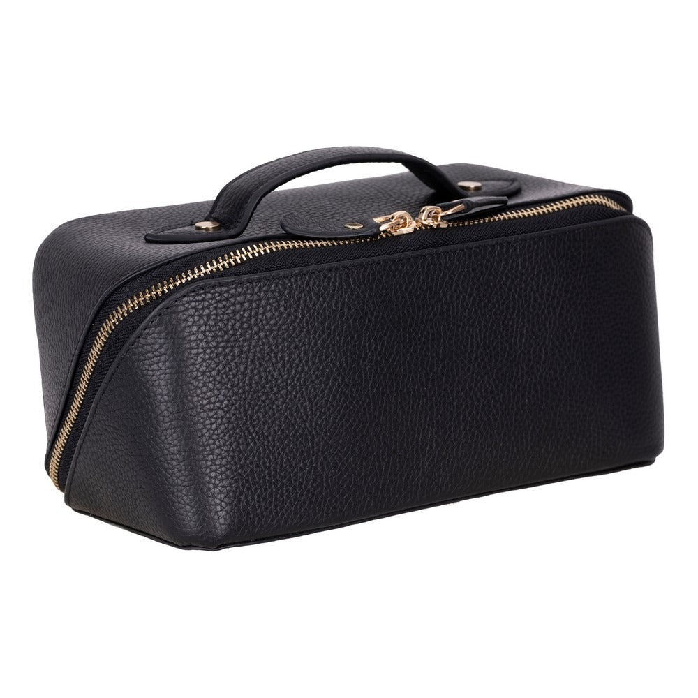 Ella Genuine Leather Cosmetic Bag - Luxury Toiletry Bag for Women & Men