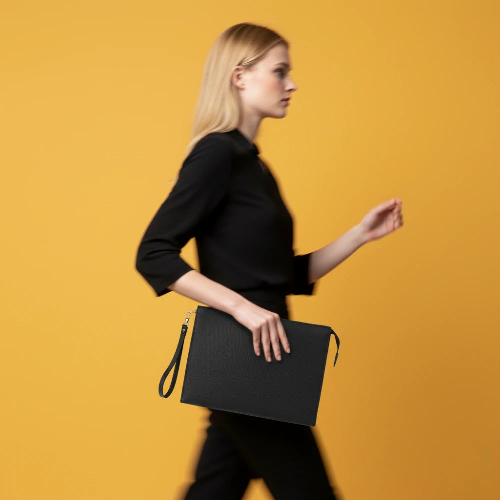 Adorn Genuine Leather Women's Wristlet Pouch & Clutch Bag