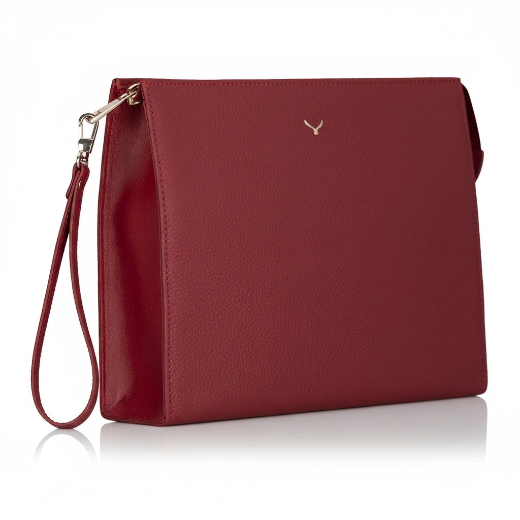 Adorn Genuine Leather Women's Wristlet Pouch & Clutch Bag