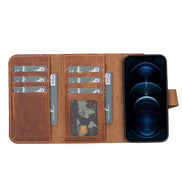 Weihnachtsmann iPhone 13 Mini Leder-Brieftaschenhülle