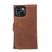 Weihnachtsmann iPhone 13 Mini Leder-Brieftaschenhülle