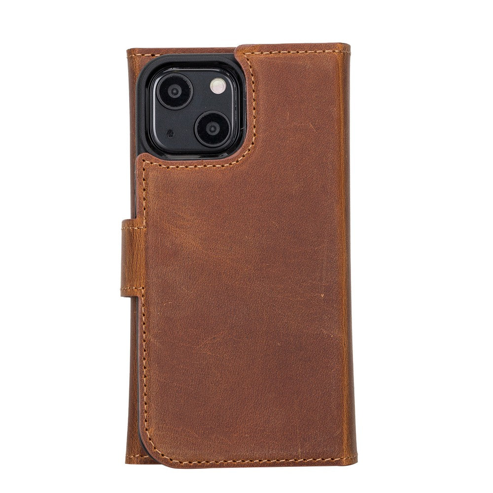 Santa I Phone 13 Mini Leather Detachable Wallet Case