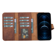 Weihnachtsmann iPhone 13 Mini Leder-Brieftaschenhülle