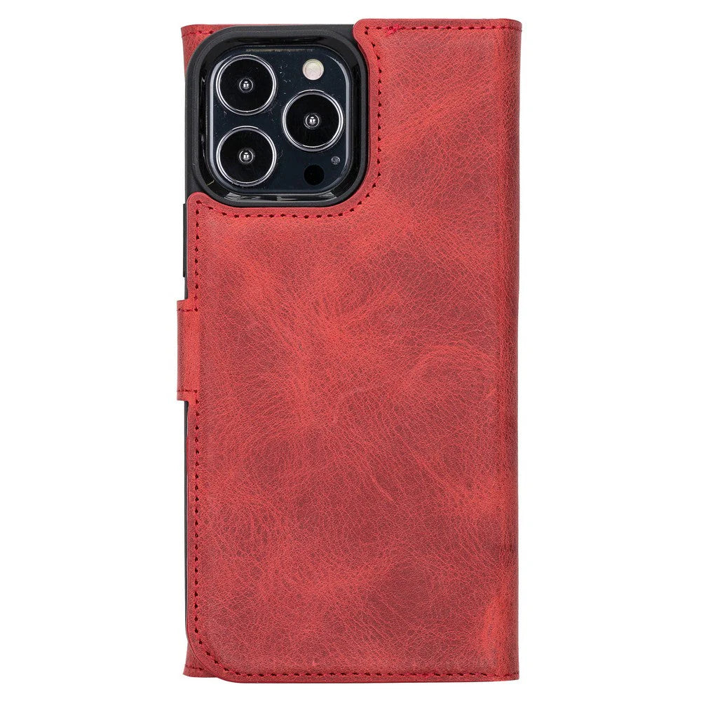 Santa I Phone 13 Pro Max Leather Detachable Wallet Case
