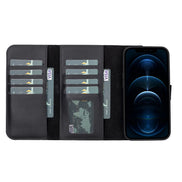 Weihnachtsmann iPhone 13 Pro Leder-Abnehmbare Brieftaschenhülle