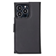 Weihnachtsmann iPhone 13 Pro Leder-Abnehmbare Brieftaschenhülle