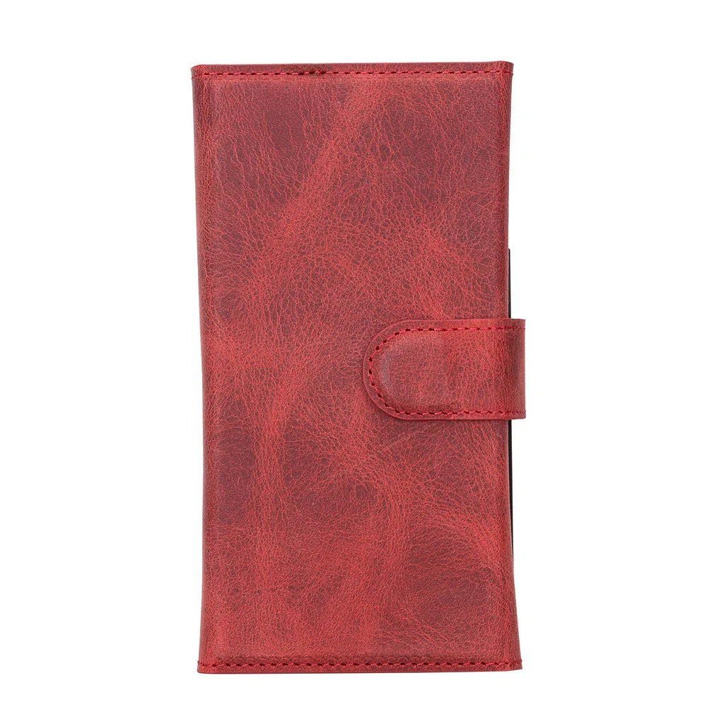 Weihnachtsmann iPhone 13 Pro Leder-Abnehmbare Brieftaschenhülle