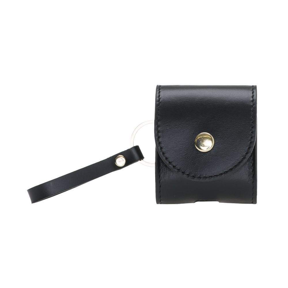 Mai Snap AirPods-Etui (1. und 2. Generation) aus echtem Leder mit Haken