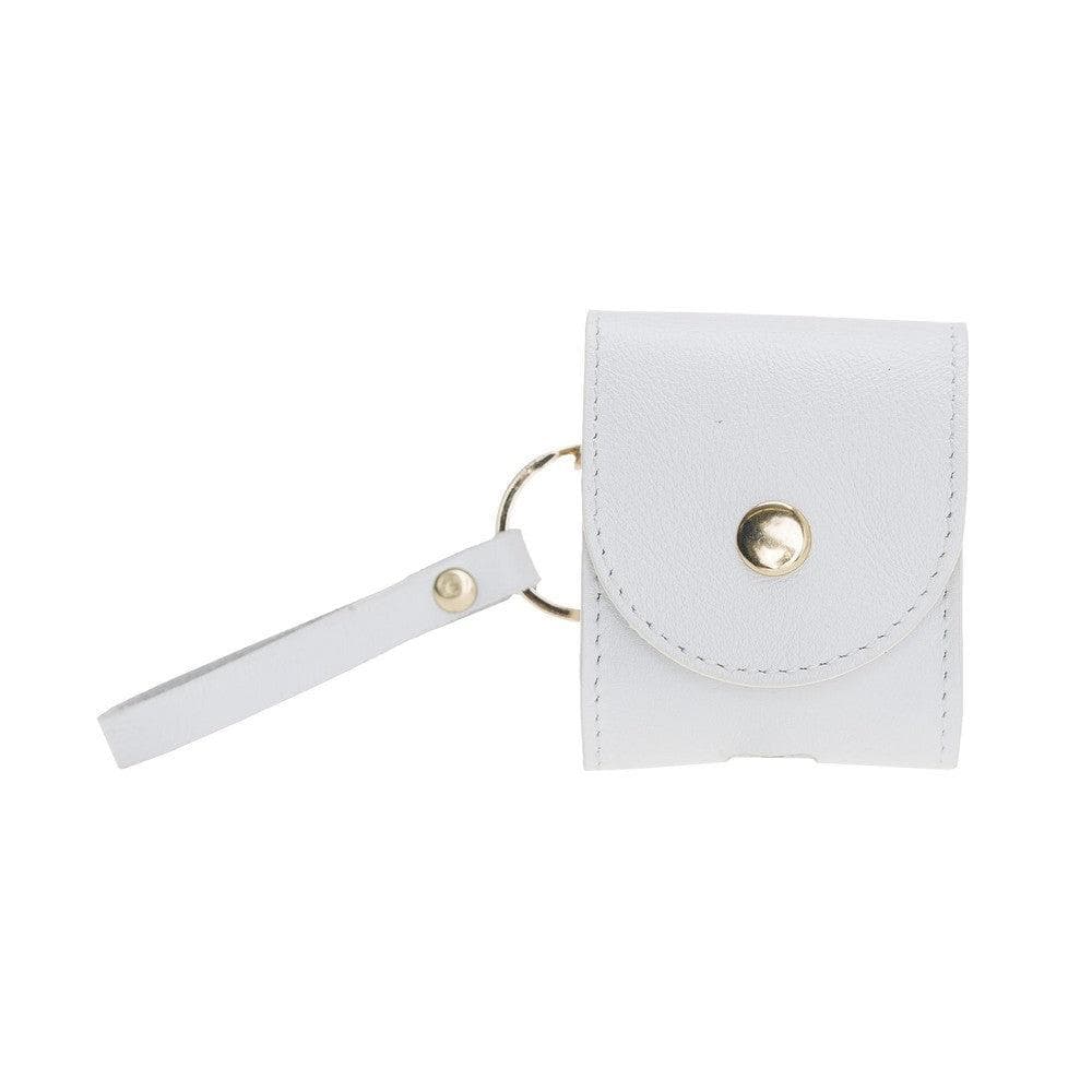 Mai Snap AirPods-Etui (1. und 2. Generation) aus echtem Leder mit Haken