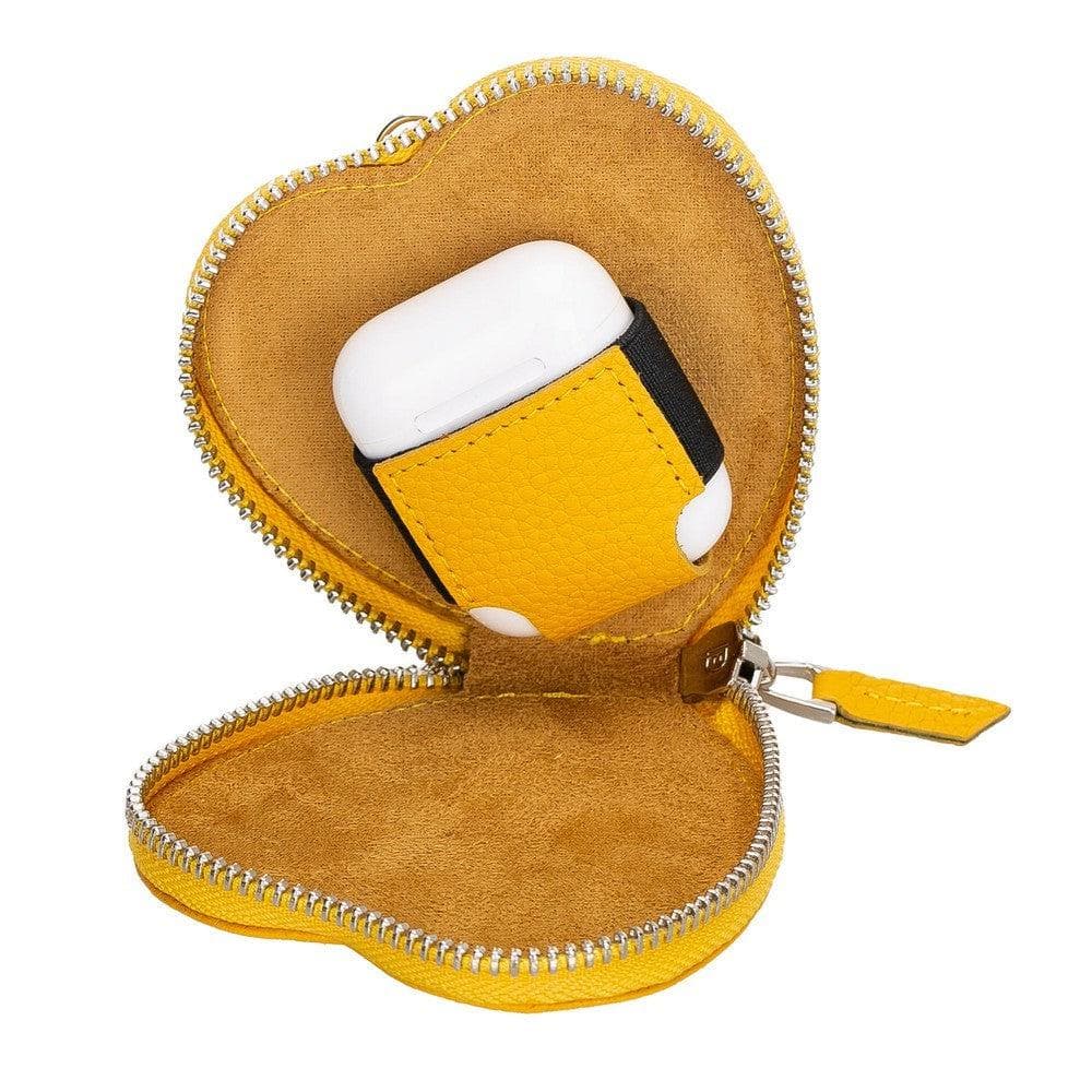 Herzförmige AirPods 1/2 Echtlederhülle