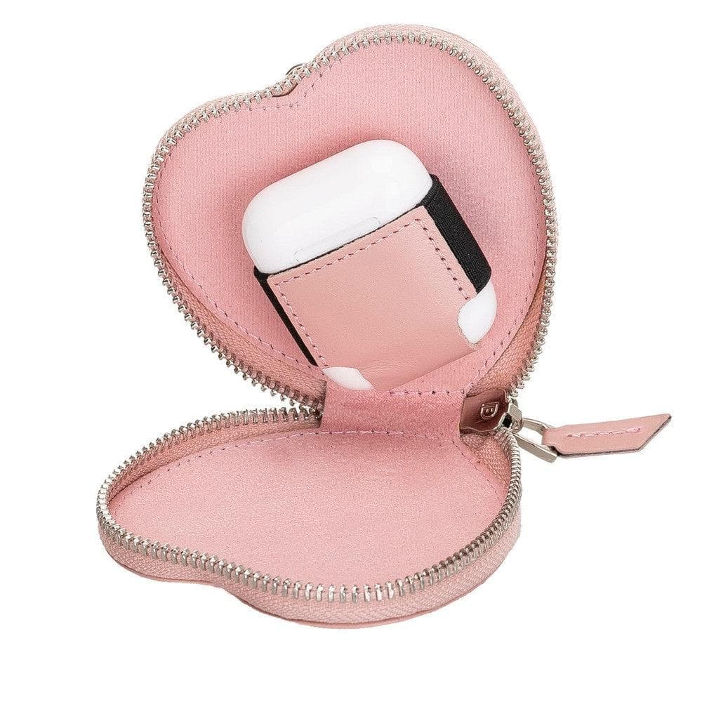 Herzförmige AirPods 1/2 Echtlederhülle