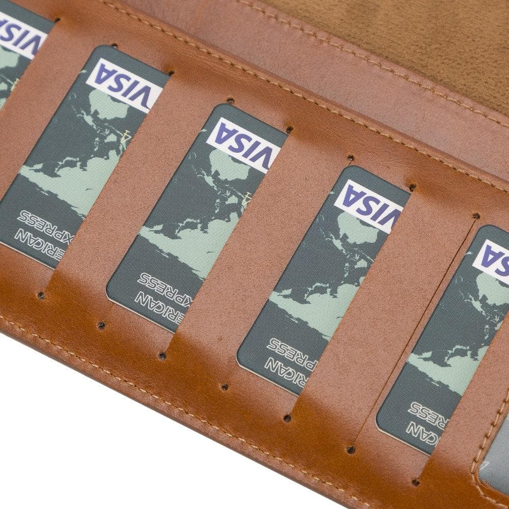 Eto iPad-Serie Echtleder-Brieftaschenhülle