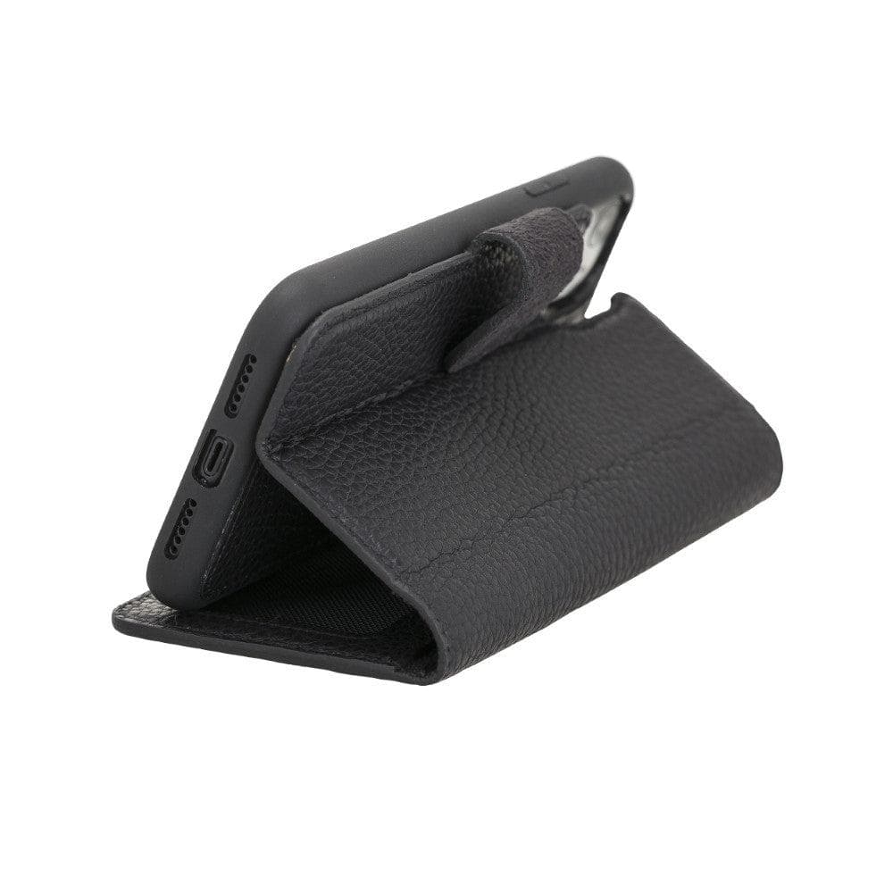 Magic iPhone 11 Serie Abnehmbare Echtleder-Wallet-Hülle - MW