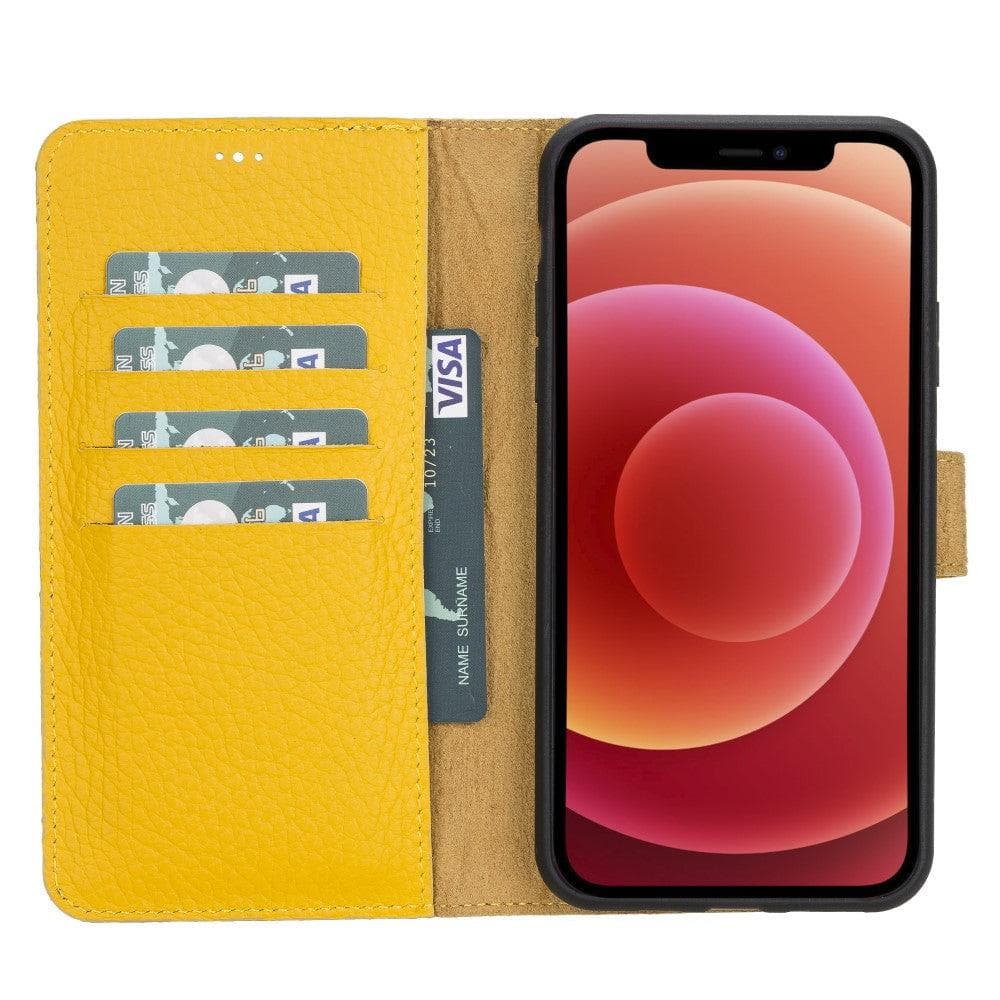 Magic iPhone 11 Serie Abnehmbare Echtleder-Wallet-Hülle - MW