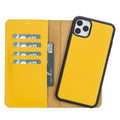 Magic iPhone 11 Serie Abnehmbare Echtleder-Wallet-Hülle - MW
