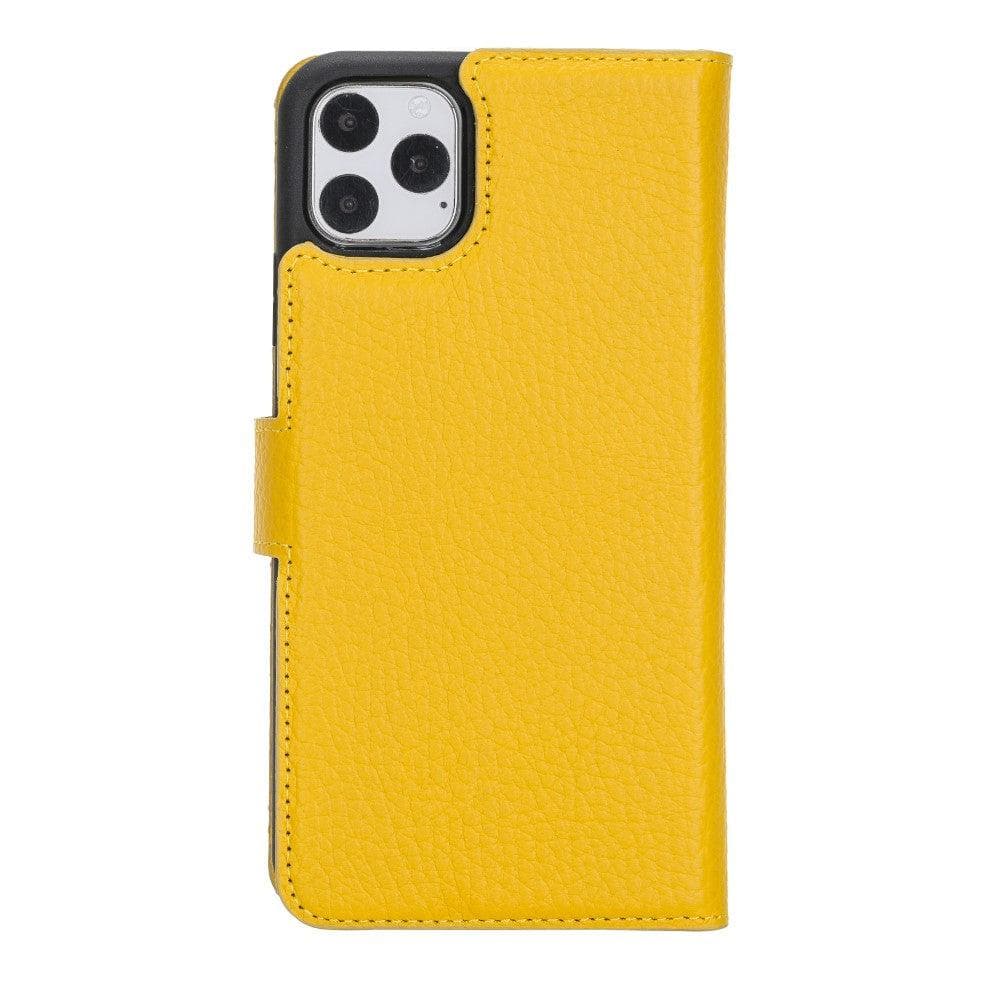 Magic iPhone 11 Serie Abnehmbare Echtleder-Wallet-Hülle - MW