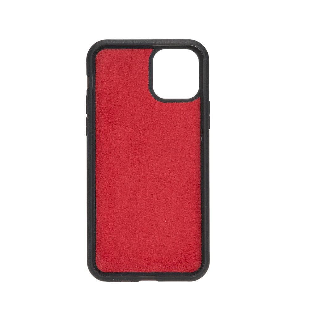 Magic iPhone 11 Serie Abnehmbare Echtleder-Wallet-Hülle - MW