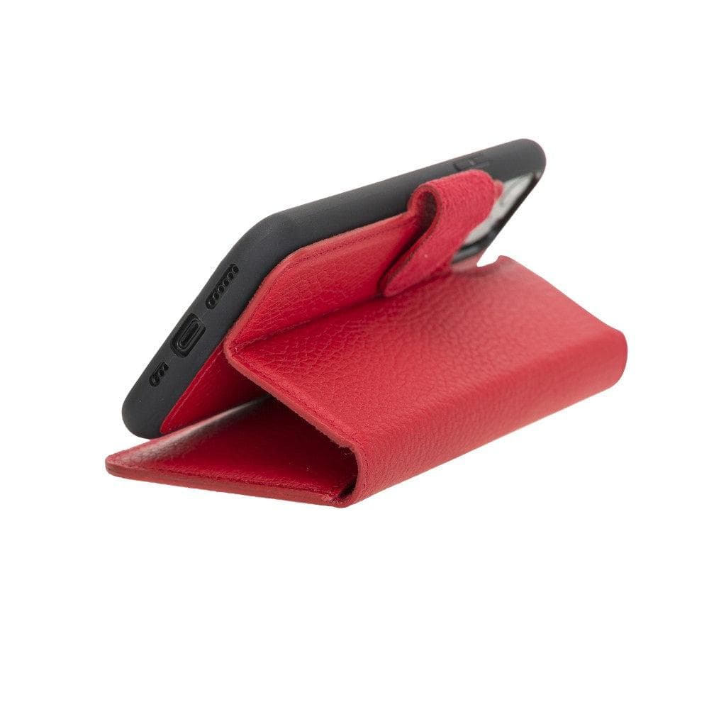 Magic iPhone 11 Serie Abnehmbare Echtleder-Wallet-Hülle - MW