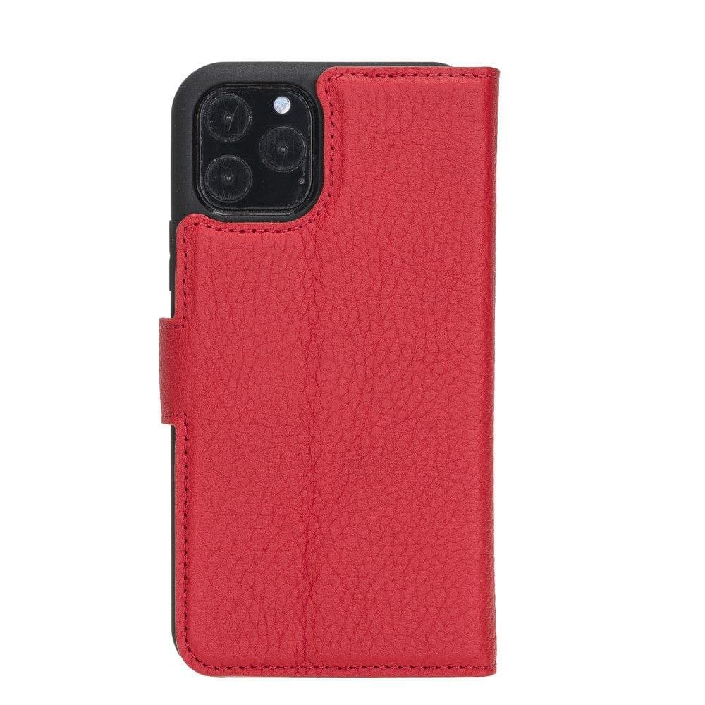 Magic iPhone 11 Serie Abnehmbare Echtleder-Wallet-Hülle - MW