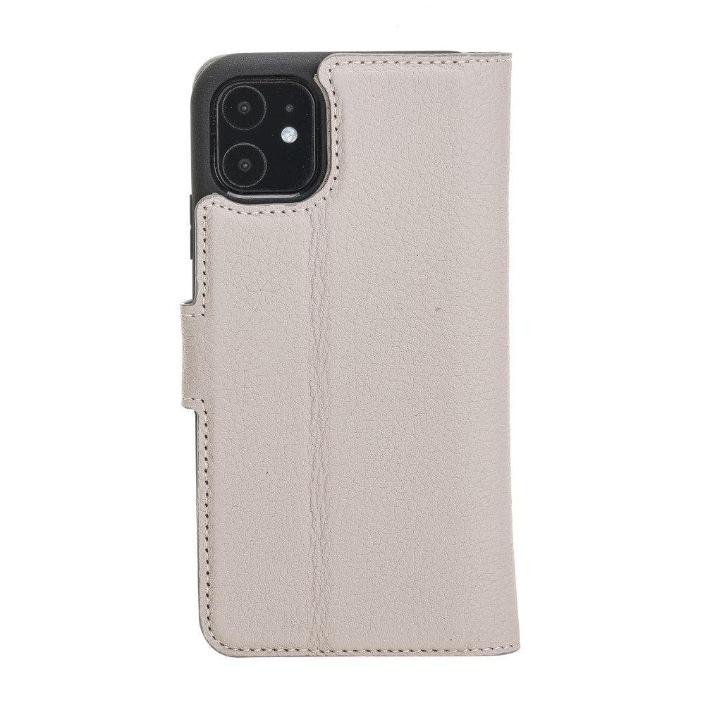 Magic iPhone 11 Serie Abnehmbare Echtleder-Wallet-Hülle - MW