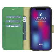 Magic iPhone 11 Serie Abnehmbare Echtleder-Wallet-Hülle - MW