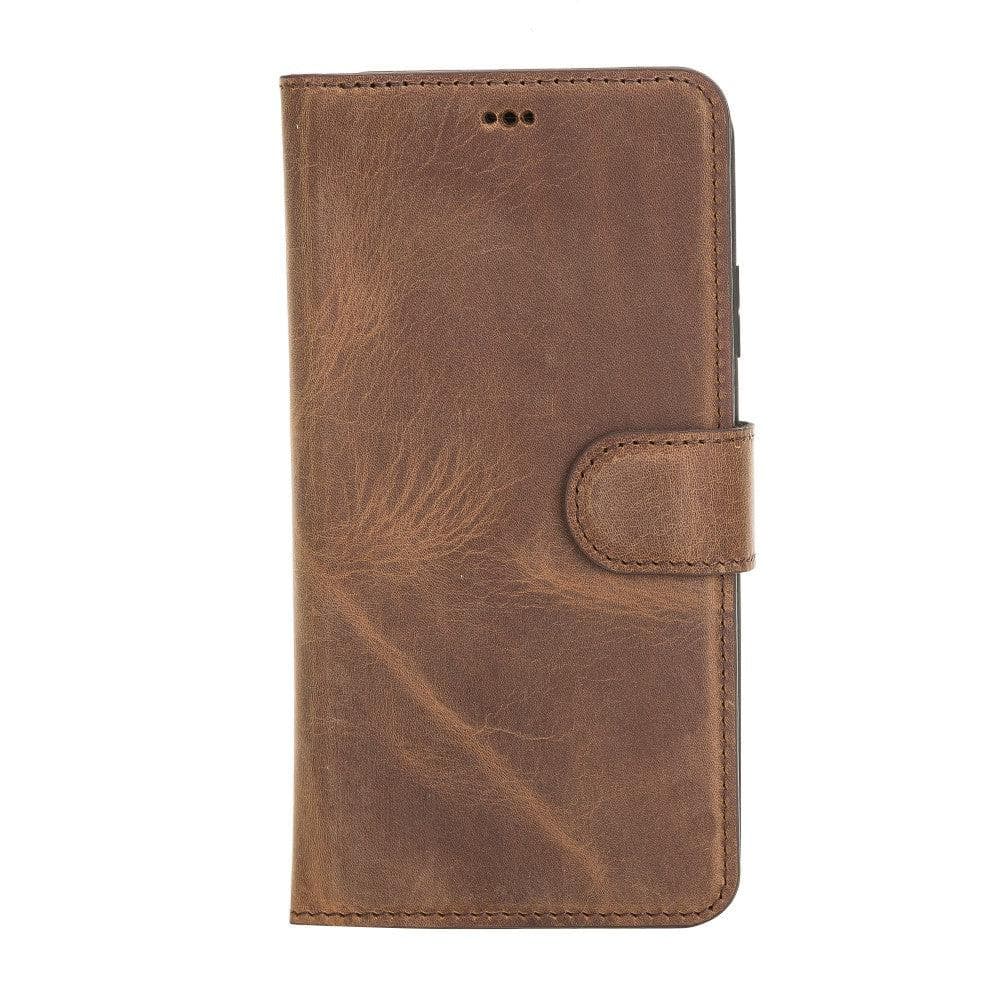 Magic iPhone 11 Serie Abnehmbare Echtleder-Wallet-Hülle - MW
