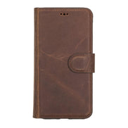 Magic iPhone 11 Serie Abnehmbare Echtleder-Wallet-Hülle - MW