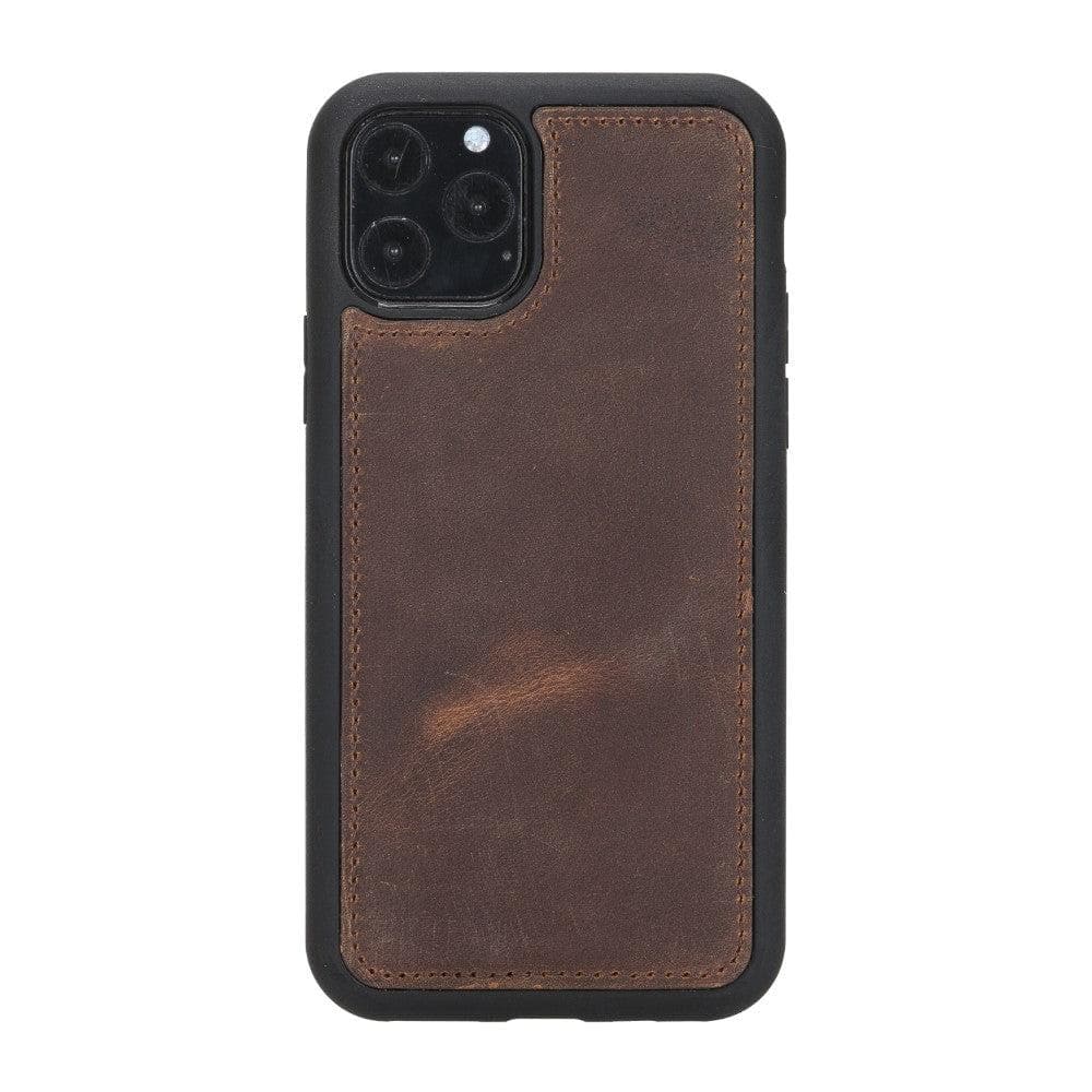 Magic iPhone 11 Serie Abnehmbare Echtleder-Wallet-Hülle - MW