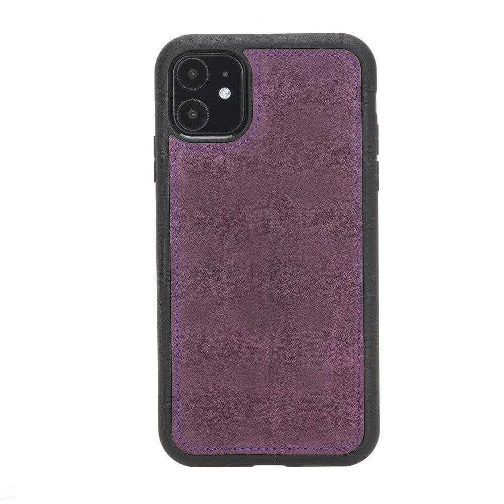 Magic iPhone 11 Serie Abnehmbare Echtleder-Wallet-Hülle - MW