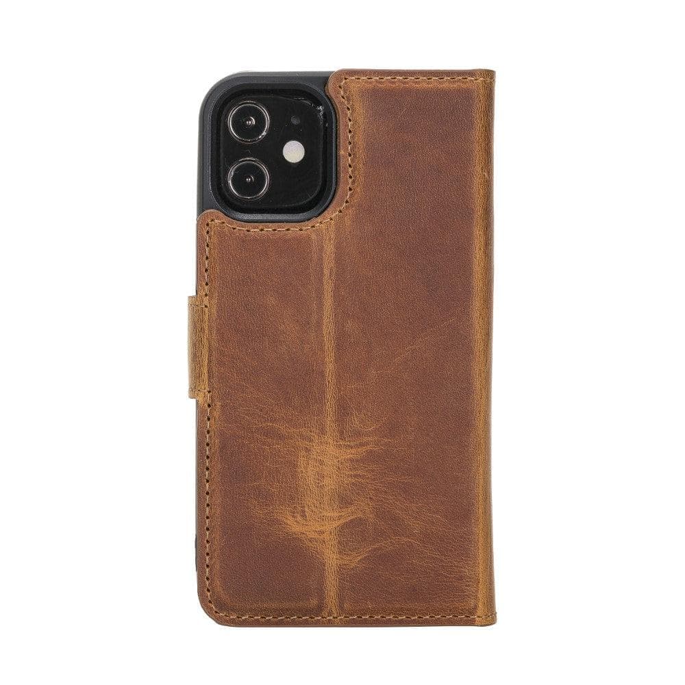 Magic iPhone 11 Serie Abnehmbare Echtleder-Wallet-Hülle - MW