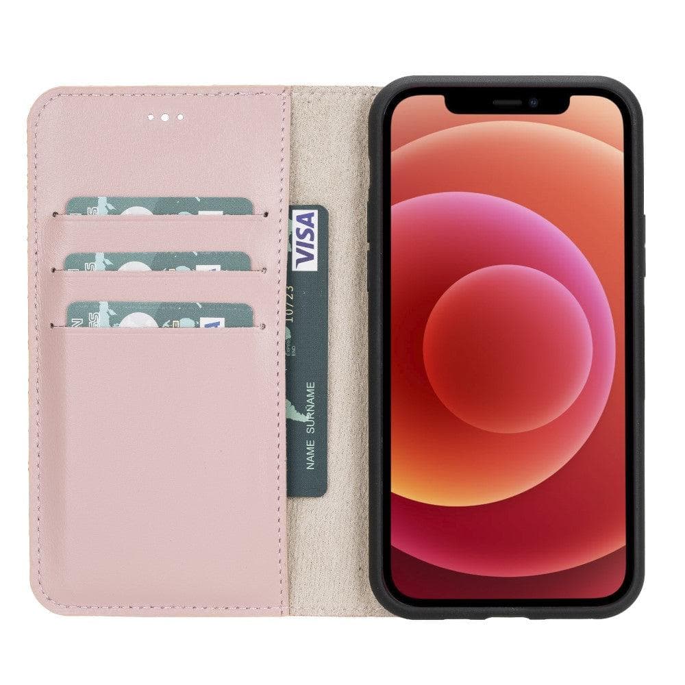 Magic iPhone 11 Serie Abnehmbare Echtleder-Wallet-Hülle - MW