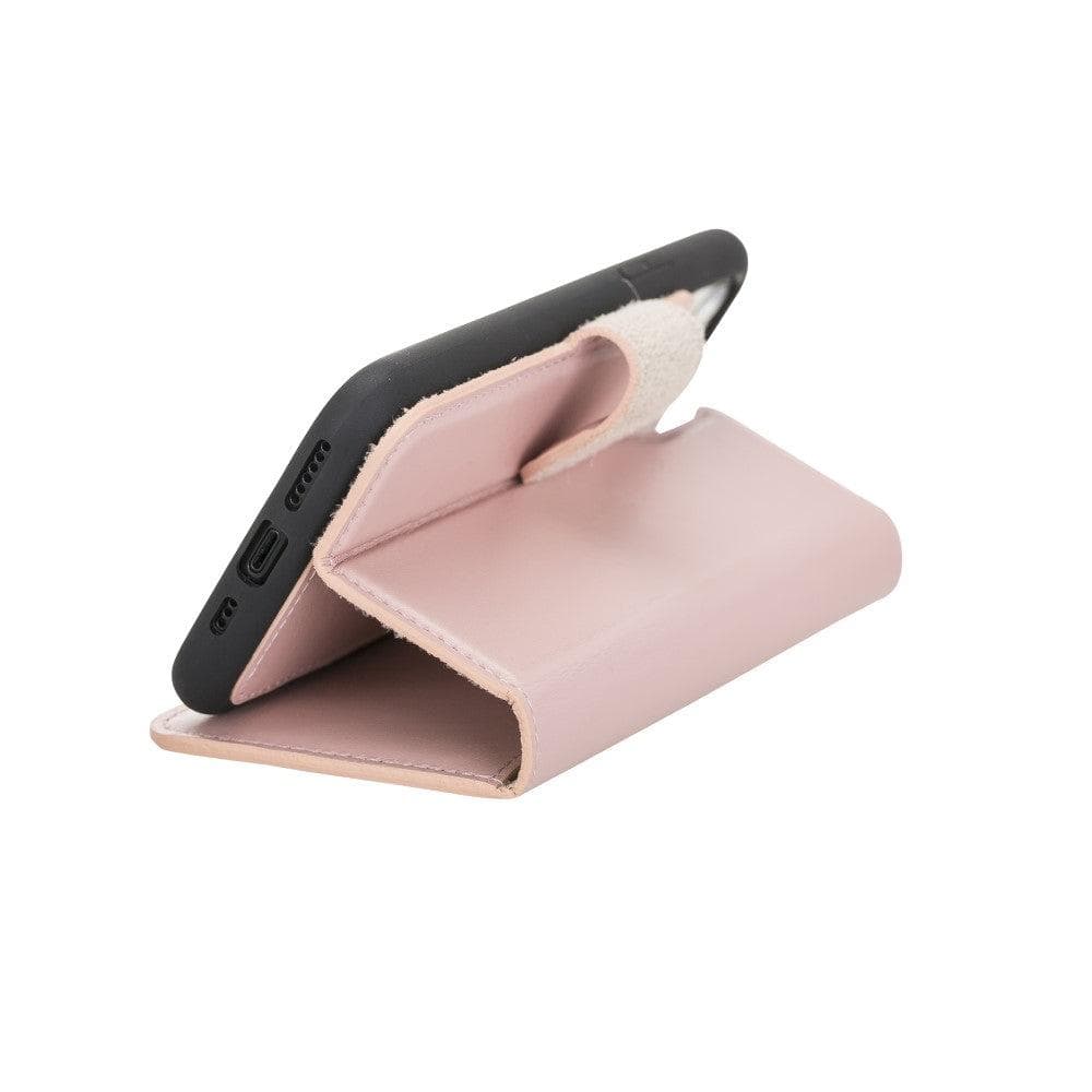 Magic iPhone 11 Serie Abnehmbare Echtleder-Wallet-Hülle - MW