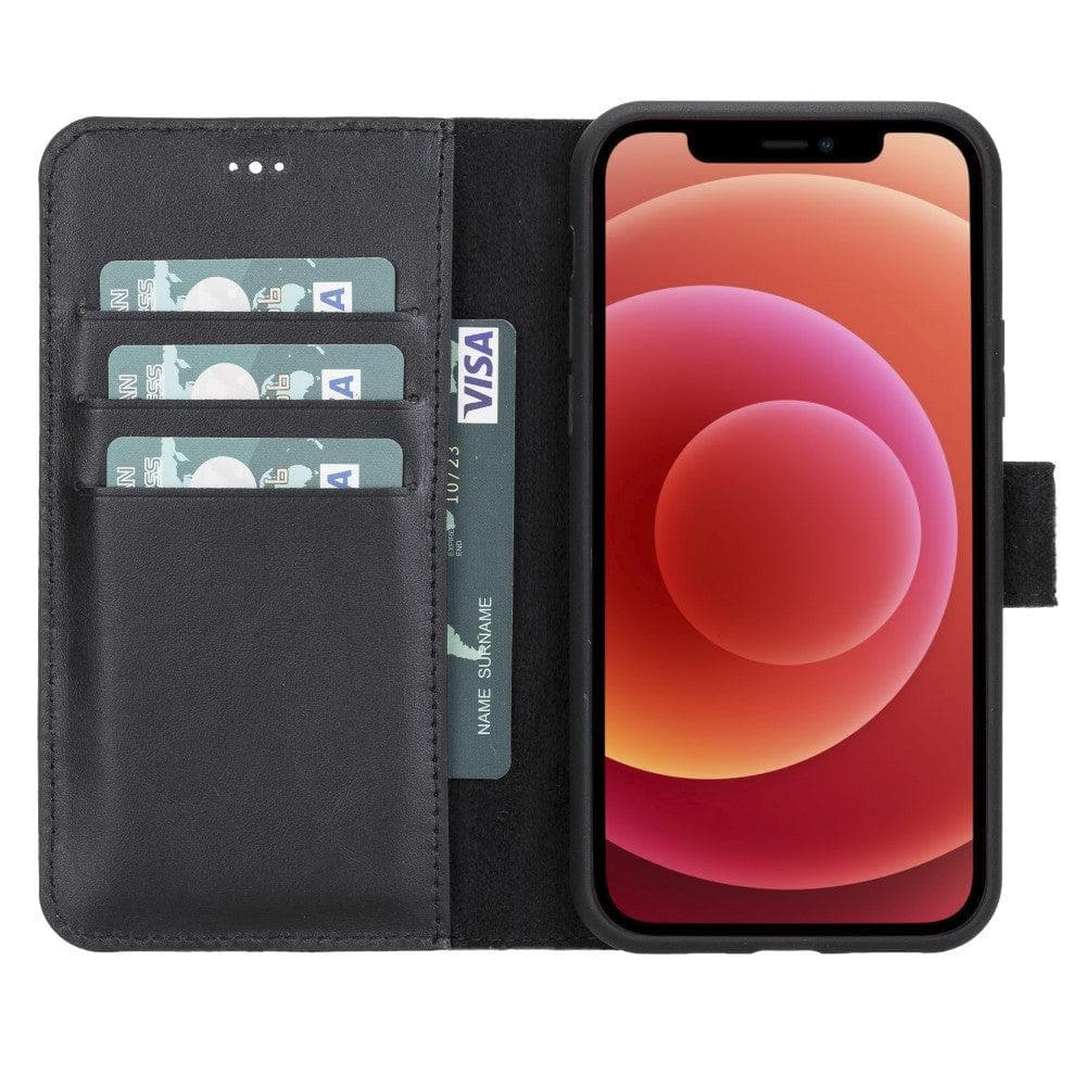 Magic iPhone 11 Serie Abnehmbare Echtleder-Wallet-Hülle - MW