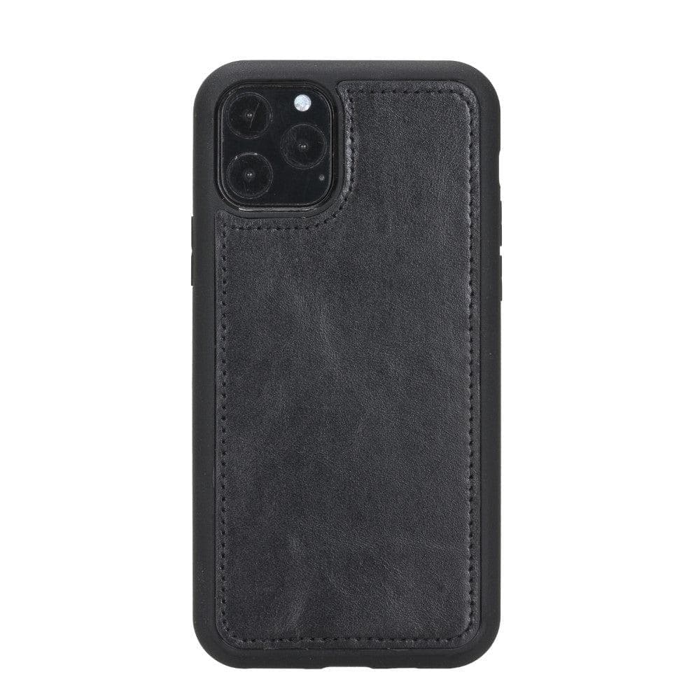 Magic iPhone 11 Serie Abnehmbare Echtleder-Wallet-Hülle - MW