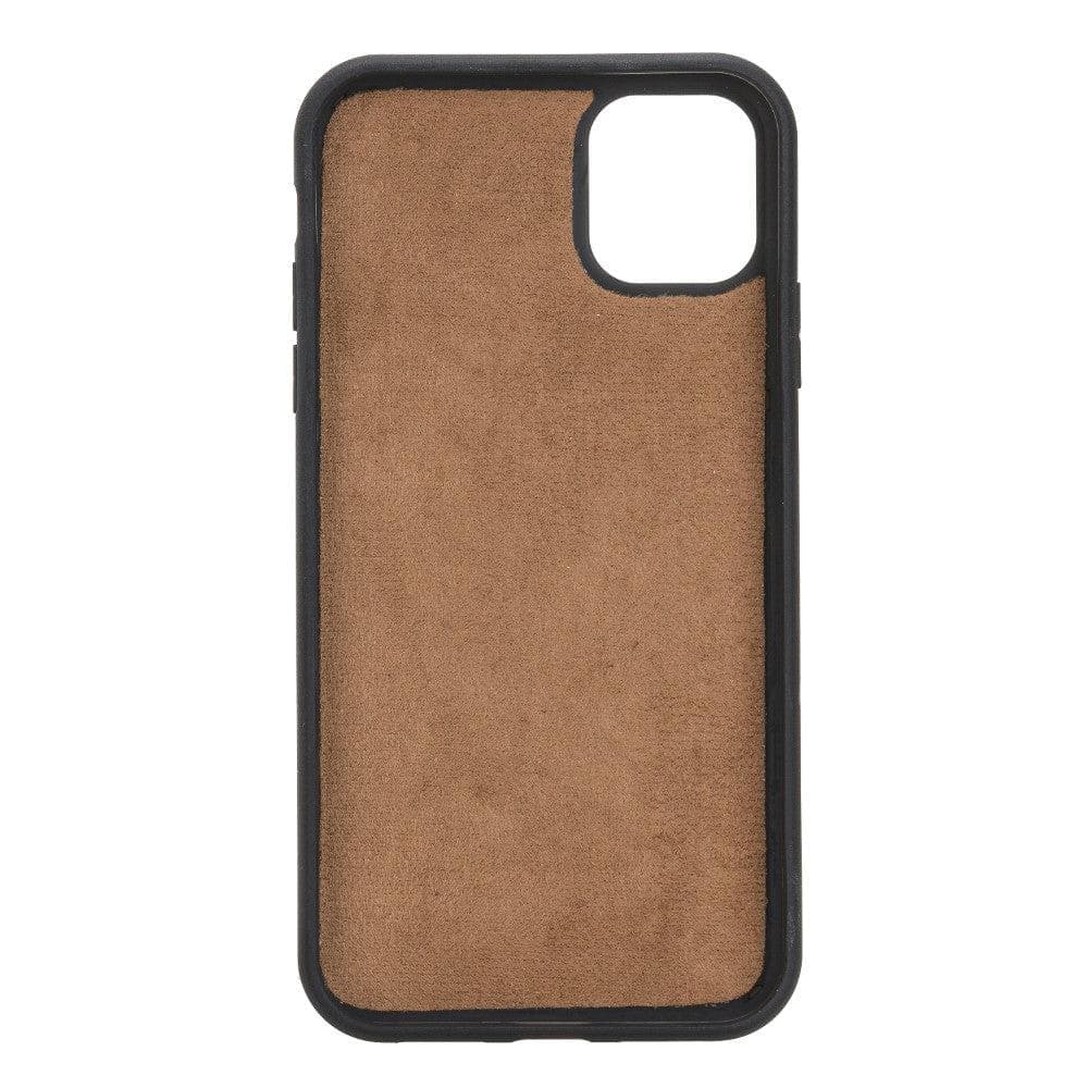 Magic iPhone 11 Serie Abnehmbare Echtleder-Wallet-Hülle - MW