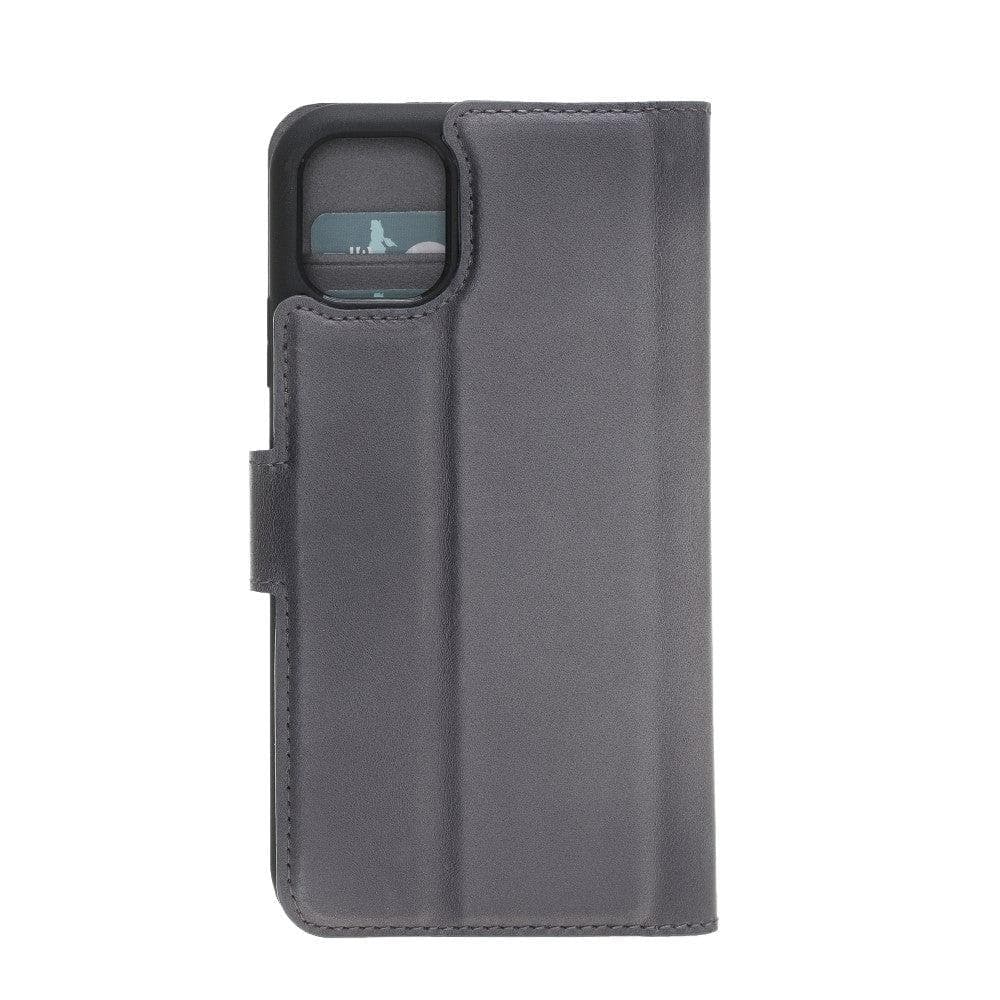 Magic iPhone 11 Serie Abnehmbare Echtleder-Wallet-Hülle - MW