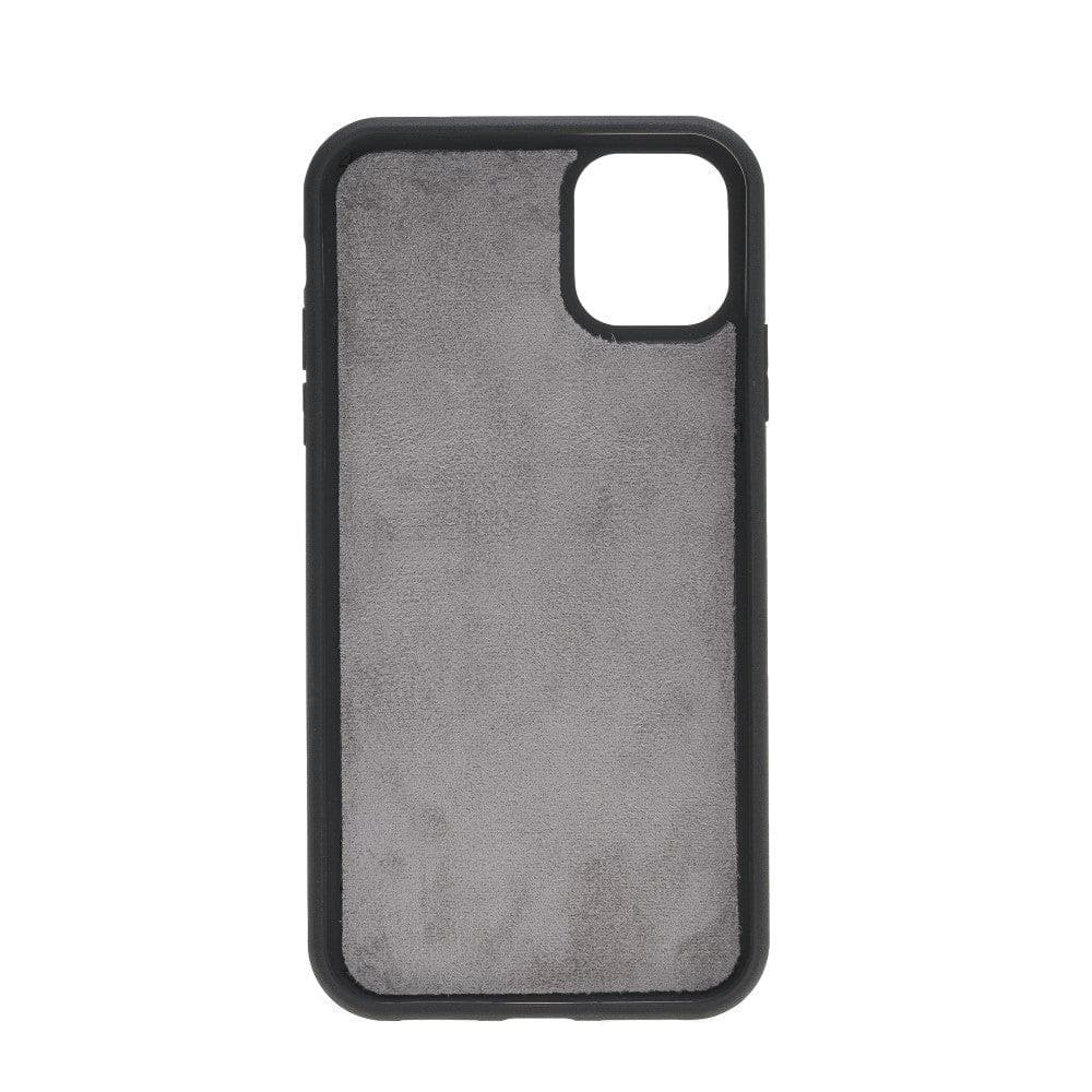 Magic iPhone 11 Serie Abnehmbare Echtleder-Wallet-Hülle - MW