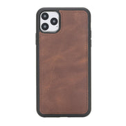 Magic iPhone 11 Serie Abnehmbare Echtleder-Wallet-Hülle - MW