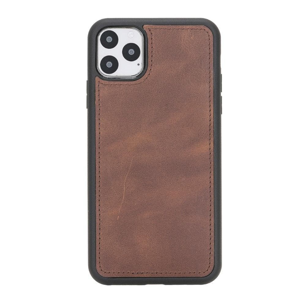 Magic iPhone 11 Serie Abnehmbare Echtleder-Wallet-Hülle - MW