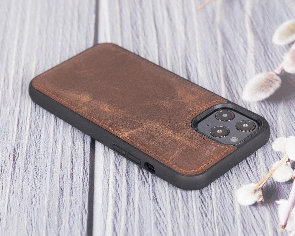 Flex Cover iPhone 12 Serie Echtleder-Rückseite / FXC