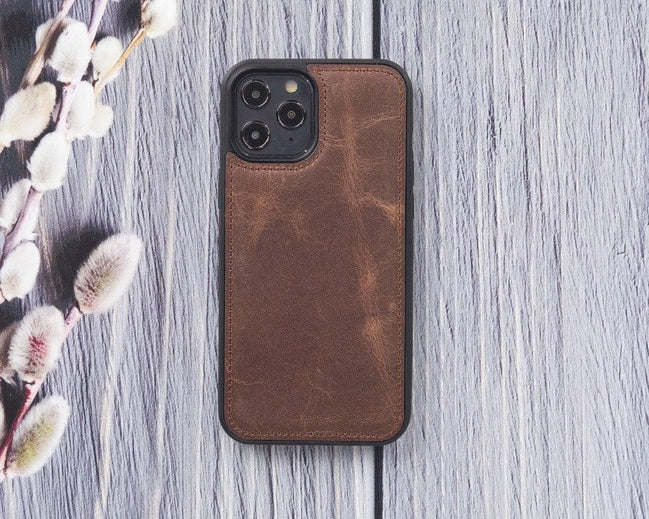 Flex Cover iPhone 12 Serie Echtleder-Rückseite / FXC