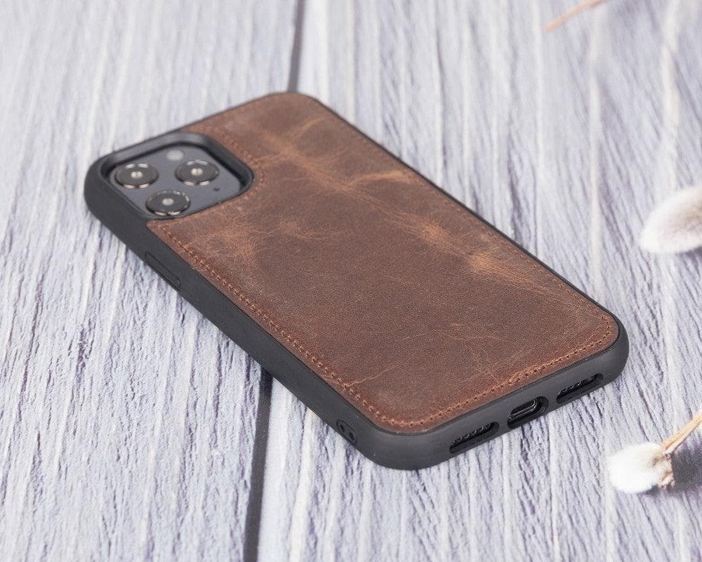 Flex Cover iPhone 12 Serie Echtleder-Rückseite / FXC