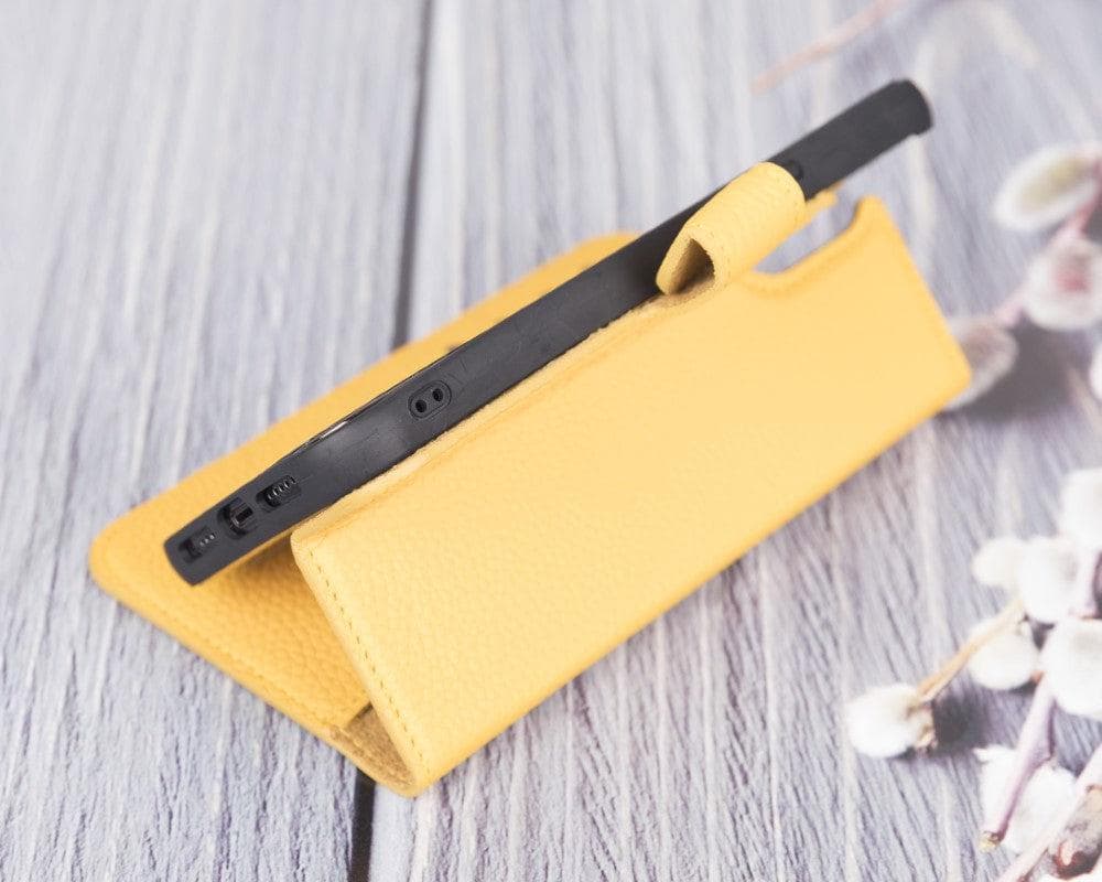 Magic iPhone 12 Serie Abnehmbare Echtleder-Wallet-Hülle - MW