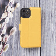 Magic iPhone 12 Serie Abnehmbare Echtleder-Wallet-Hülle - MW