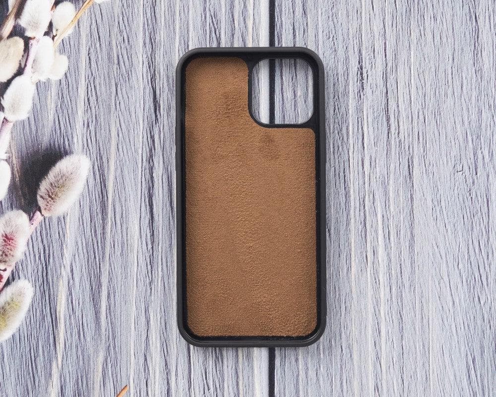 Magic iPhone 12 Serie Abnehmbare Echtleder-Wallet-Hülle - MW