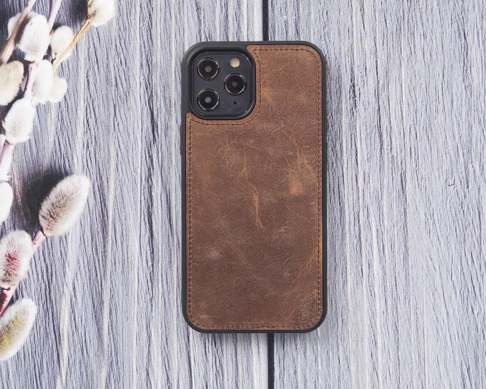 Magic iPhone 12 Serie Abnehmbare Echtleder-Wallet-Hülle - MW