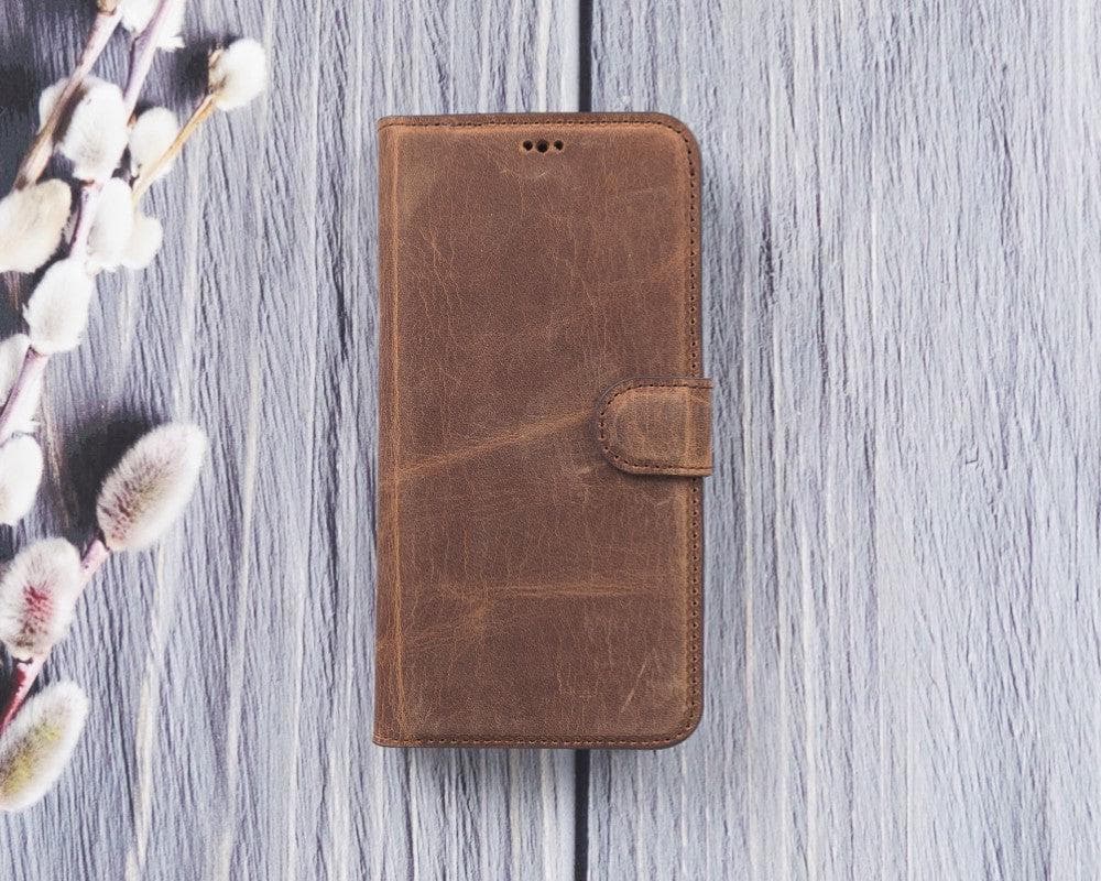 Magic iPhone 12 Serie Abnehmbare Echtleder-Wallet-Hülle - MW